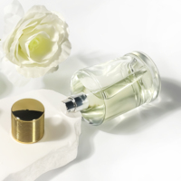 Bouteille de parfum de pulvérisation de brouillard d'huile essentielle de haute qualité boîte d'emballage de cosmétiques transparents bouteille de parfum vide 100ml