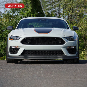 อุปกรณ์ตกแต่งรถยนต์ MAISALUN สำหรับ <span class=keywords><strong>Ford</strong></span> <span class=keywords><strong>Mustang</strong></span> ปี 18-21 อัพเกรดเป็นกันชนหน้าสไตล์ Mach-1 พร้อมดิฟฟิวเซอร์หลัง วัสดุ PP ชุดแต่งรอบคัน - Product Image 2