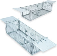 Piège à rats Piège à souris à double porte Attrape-rats Humane Live Heavy Duty Bait Cage