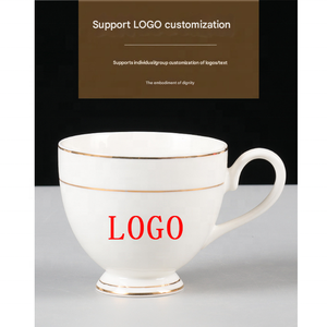 Ensemble <span class=keywords><strong>de</strong></span> tasses à café personnalisées avec logo, tasse en <span class=keywords><strong>porcelaine</strong></span> et soucoupe pour l'image <span class=keywords><strong>de</strong></span> marque hôtelière, approvisionnement en gros - Product Image 2