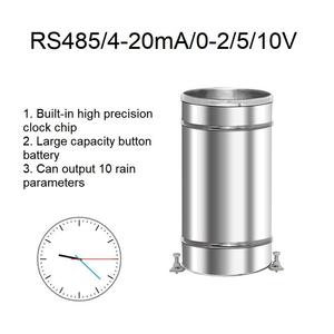 Capteur de pluie en acier inoxydable à double godet basculant pour station météo, résolution 0,1 0,2 0,5 mm - Product Image 5