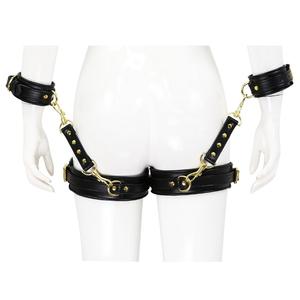 Fetish BDSM Amatur Diikat Pembatasan Tangan Manset Pergelangan Tangan untuk Paha untuk Orang Dewasa - Product Image 1