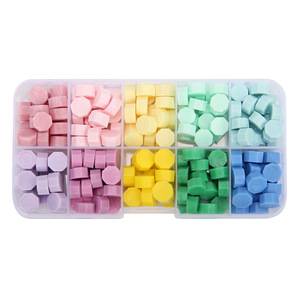 Granulés de cire à cacheter, ensemble de 10 couleurs en boîte, pour l'artisanat et la fabrication de cadeaux - Product Image 5