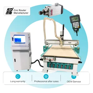 3 Axis Woodworking Engraving CNC Router Machine With Automatic Tools Change With Great Price