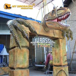 MY DINO FD003 Statue de porte de parc de <span class=keywords><strong>dinosaure</strong></span> en fibre de verre étanche pour l'extérieur - Product Image 4