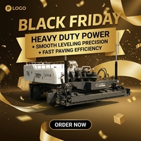 Machine de nivellement de sol 3D à laser pour béton de haute précision Jiubang, épaisseur 100-450 mm, moteur haute efficacité 35,5 kW 220 V