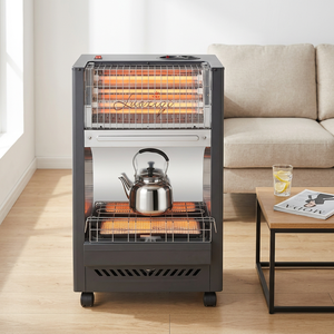 <span class=keywords><strong>Chauffage</strong></span> <span class=keywords><strong>mobile</strong></span> <span class=keywords><strong>radiant</strong></span> au <span class=keywords><strong>gaz</strong></span> portable 4,2 KW avec 4 roues, facilement assemblable, pour usage industriel, économe en énergie, avec protection anti-renversement - Product Image 1