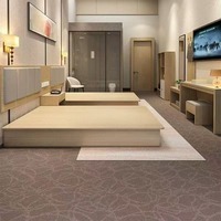 Moderner Zweifarbiger Eichenholz-Nachttisch für Kingsize-Hotelzimmer mit 5-Fach Vertikaler Grauer Integrierter LED-Hintergrundbeleuchtung