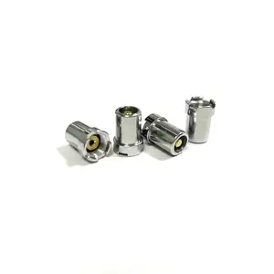 510 Female Threaded Brass Electroplating Silver Nebulizer Magnetic Mini Connector Adapter for Smoking Atomize