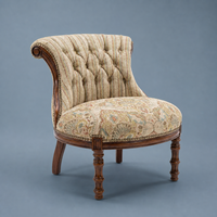 Fauteuil de loisirs en bois massif, style rétro américain vintage, confortable, pour salon, bureau à domicile