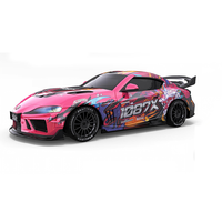 Voiture RC de drift Supra 4WD sous licence 1:43 avec châssis, lumières LED et gyroscope réglable JXC