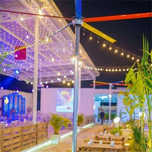 Ventilador de Pie Portátil HVLS Julai, Ventilador de Columna Impermeable para Exteriores de 24 pies (7.3 m), Ventilador de Pie Industrial de Gran Tamaño OEM para Almacenes - Product Image 4