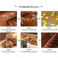 Chaîne de production de machines de moulage pour bâtonnets de gaufrettes enrobées de chocolat et biscuits trempés, avec tunnel de refroidissement, à vendre