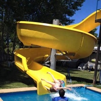 Toboggans aquatiques professionnels pour piscines privées, toboggans aquatiques commerciaux utilisés
