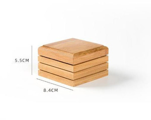 Boîte à <span class=keywords><strong>savon</strong></span> en bois de bambou naturel, boîte à <span class=keywords><strong>savon</strong></span>, conteneurs de plateau, support de rangement, plat avec couvercle, vente en gros 12 pièces - Product Image 6