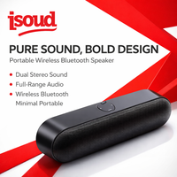 Mini haut-parleur portable d'extérieur sans fil de deuxième génération avec subwoofer intégré et lecteur de carte, en plastique, idéal comme petit cadeau