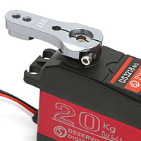 Servomoteur numérique DSSERVO DS3218MG 20KG à couple élevé, étanche, kit de pièces de mise à niveau pour système d'équipement de voiture RC et robot
