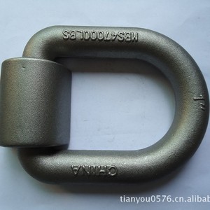Forged D Ring D3005 1 Inch Zinc Plated Iron For Manufacturing Connect Cargo Control Accessories - Product Image 3