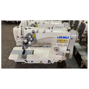 Jukis de segunda <span class=keywords><strong>mano</strong></span>, costura de esquina de doble aguja, adecuada para coser ropa, máquina de coser de punto de cadeneta Industrial de mezclilla - Product Image 2