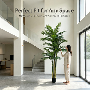 <span class=keywords><strong>Palmier</strong></span> Areca Artificiel Géant 270cm, Arbre Artificiel en <span class=keywords><strong>Pot</strong></span> <span class=keywords><strong>pour</strong></span> Décoration de Sol d'Atrium d'Hôtel, Centre Commercial, Entrée - Product Image 2