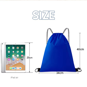 Customize Logo Size Color Wholesale Polyester <b>Drawstring</b> <b>Backpack</b> Foldable Sports <b>Drawstring</b> Bag Travel Shoes Shopping Bags - Product Image 5