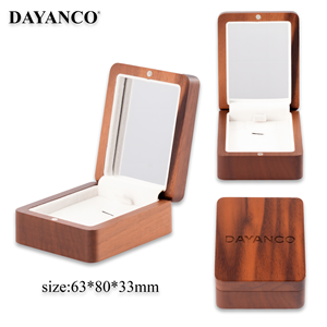 2025 luxe Portable Mini <span class=keywords><strong>boîte</strong></span> à bijoux en bois petit stockage de voyage pour bagues et boucles d'oreilles pour les propositions de <span class=keywords><strong>mariage</strong></span> - Product Image 1