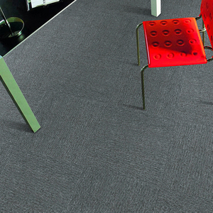 Có thể tháo rời grey 50x50cm Thảm gạch đệm PP chất liệu chống cháy Đồng bằng sọc Jacquard Thiết kế phòng ngủ Tầng xe tùy chỉnh câu đố - Product Image 3