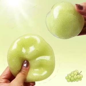 Balle de sable glacé aux fruits faite à la main, série sonore, jouet anti-stress malléable, balle de sable glacé sucette à presser - Product Image 5