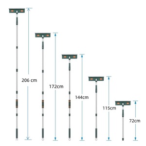 Outil de nettoyage de fenêtres vert réutilisable à 5 sections, best-seller, avec 2 tampons de serpillière, expédition sous 48 heures <span class=keywords><strong>pour</strong></span> le nettoyage ménager - Product Image 4