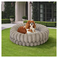 Maßgefertigte Memory-Schaum Hunde- und Katzen-Rundsofa-Betten Orthopädisches Luxus-Memory-Schaum Hundebett Wasserdichter Abnehmbarer Bezug