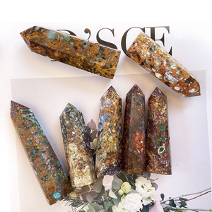 Avigers — tour d'opale colorée pour fengshui, baguette d'océan naturelle, Point de guérison, vente en gros - Product Image 3