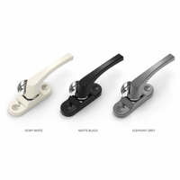 Loquet de sécurité GURO en alliage d'aluminium en forme de croissant pour fenêtre coulissante, idéal pour salle de bain, hôtel, cuisine, installation facile