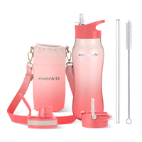 Offre Spéciale ODM 24oz personnalisation mignon gourde forme facile à transporter Bouteilles en acier inoxydable à isolation thermique