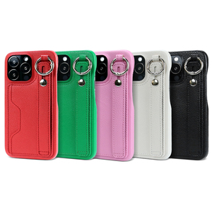Anello per dito in pelle supporto per telefono cinturino da polso cinturino per telefono Cover posteriore per <span class=keywords><strong>iPhone</strong></span> 13 12 11 <span class=keywords><strong>14</strong></span> Pro Max custodia per <span class=keywords><strong>cellulare</strong></span> - Product Image 6