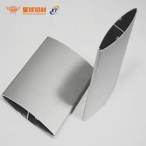 Xingqiu Pabrik Foshan Aluminium Luar Ruangan 6063 T5 Profil Ekstrusi untuk Airfoil Aluminium Ekstrusi Matahari Louver As Sunbreaker