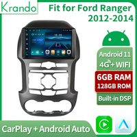 Krando 64GB android 11,0 autoradio sistema multimedia para Ford Ranger 3 2011-2015 inalámbrico con carplay caja de interfaz
