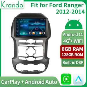Krando 64 go système multimédia autoradio android 11.0 <span class=keywords><strong>pour</strong></span> Ford <span class=keywords><strong>Ranger</strong></span> 3 2011-2015 avec boîtier d'interface carplay sans fil - Product Image 2