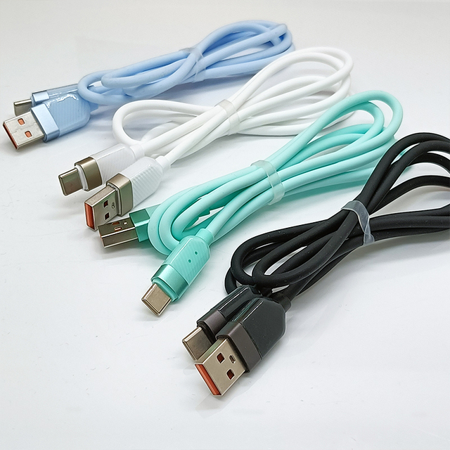 Skin-Friendly Silicone Type C Cable USB a to USB C Cable Fast Charging Cable Compatible With Android USB-C Devices