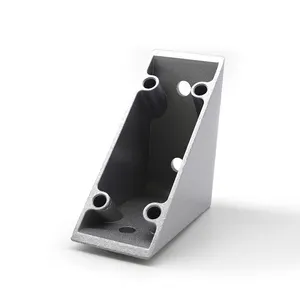 china manufacturer 1173 45*90mm 4590F 4 holes metal aluminum corner brackets for 4590 T- slot aluminum profiles 4545 4590 9090