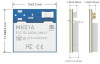 Diskon Besar MOKOSMART MK01 4.2 BLE5.0 Modul NRF52832 10X10X2Mm 512KB + 64KB Flash/RAM untuk Mesh Bersertifikat FCC/CE