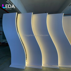 ฉากหลังงานแต่งงานอะคริลิคทรงตัว S ดีไซน์ใหม่จาก LEDA สำหรับตกแต่งเวทีงานแต่งงานและงานอีเว้นท์ - Product Image 6