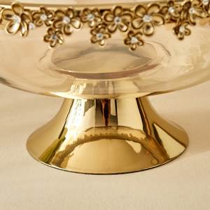 Cuenco Decorativo Floral de Metal Hana para Fiestas - Diseño Minimalista Ecológico - Product Image 4