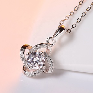 <span class=keywords><strong>สร้อย</strong></span>คอจี้เงิน925สำหรับผู้หญิงเพทายโมอิสซาไนต์ทรง<span class=keywords><strong>ดอก</strong></span><span class=keywords><strong>โคล</strong></span><span class=keywords><strong>เวอร์</strong></span>ขายส่ง - Product Image 4