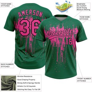 Camiseta de Béisbol Personalizada con Dos Botones, Uniforme de Equipo Sublimado de Manga Corta Unisex que Absorbe la Humedad - Product Image 3
