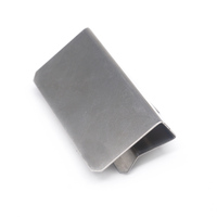 Pince en acier inoxydable personnalisée en forme de U pince à ressort en métal pince à ressort pour porte-cartes nominatives