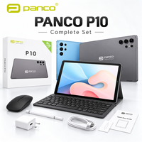 Tablet Android 10 Inci 64GB Komputer Tablet 10,95 Inci Layar IPS HD WiFi 3G Slot Kartu SIM GPS Tablet PC 10" Panco P10