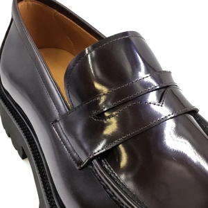 Chaussures Oxford pour hommes en cuir véritable brillant de haute qualité, fabriquées à la main en Italie, logo personnalisé, légères, confortables et respirantes pour l'automne - Product Image 6