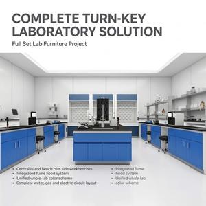 Meubles de laboratoire modulaires, banc de travail en acier et bois, plateau en résine phénolique pour l'enseignement et la recherche universitaires - Product Image 1