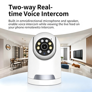 Caméra de sécurité WiFi double éclairage, détection de mouvement PIR, vision nocturne couleur, CMOS 355, grand angle, stockage Cloud/<span class=keywords><strong>Micro</strong></span> SD, faible consommation - Product Image 2