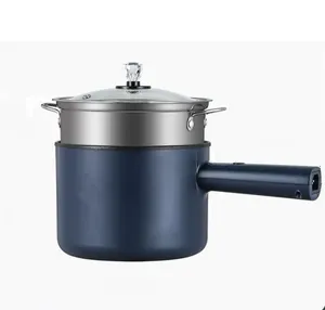 Mini Elektroherd Maschine Haushalt Hot Pot Multi Elektrische Antihaft-Pfanne Ein-/Doppels chicht Suppe Heizung Topf Braten EU-Stecker
